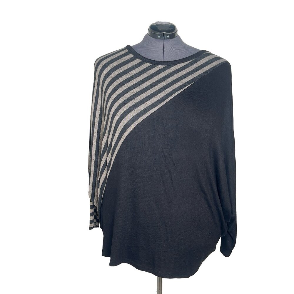 Maurices 24/7 Dakota Colorblock Striped Dolman Top (Size 2X)